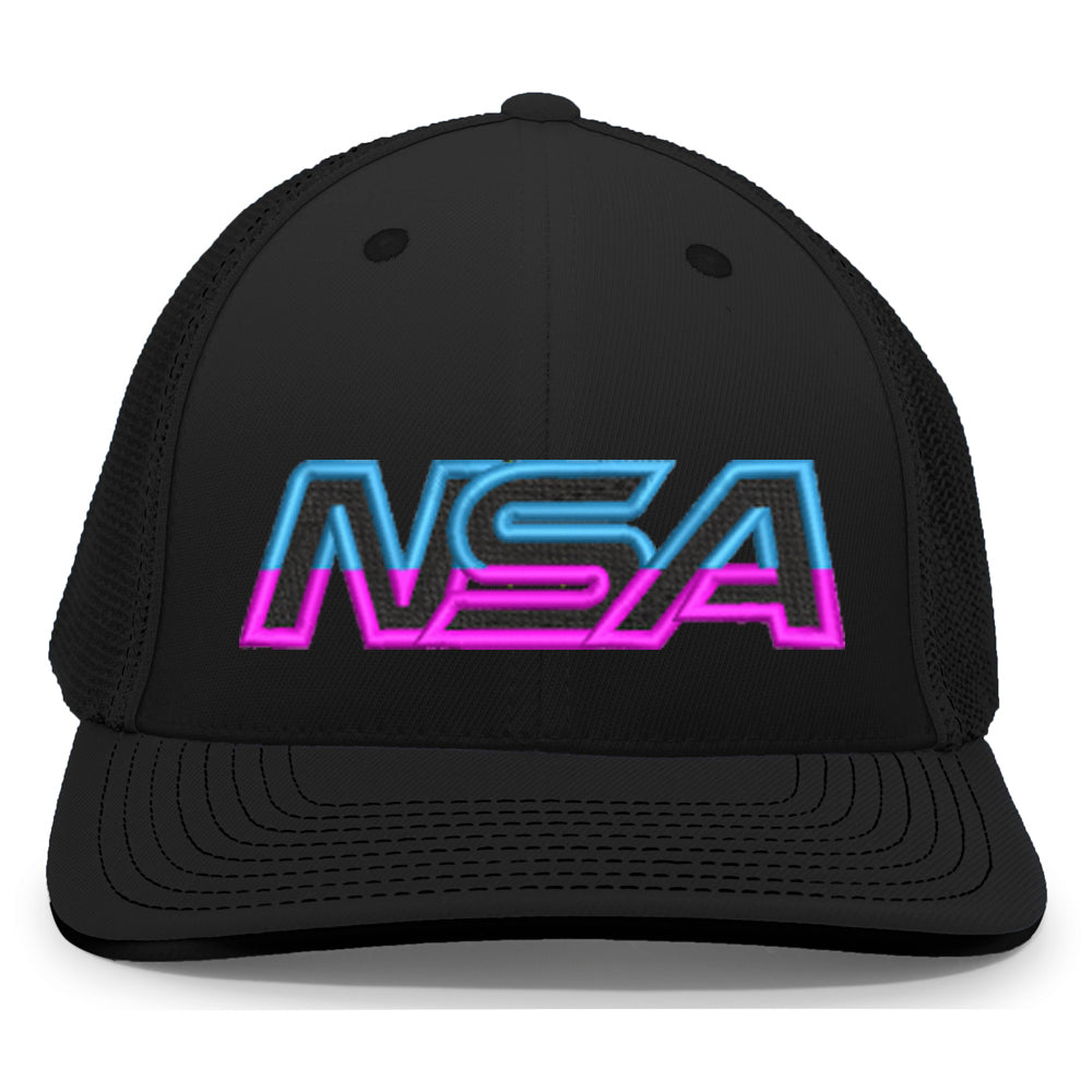 NSA Outline Series Flex Fit Hat: 404M