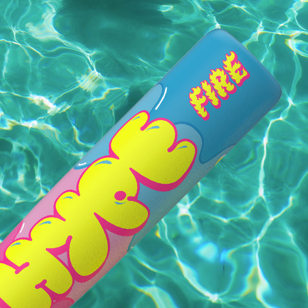 Float in style with a pool float featuring “HYPE” in bold yellow, inspired by the Easton 2025 Hype Fire Pool Party (-8) USSSA Baseball Bat—perfect for fans of Easton and baseball bats!.