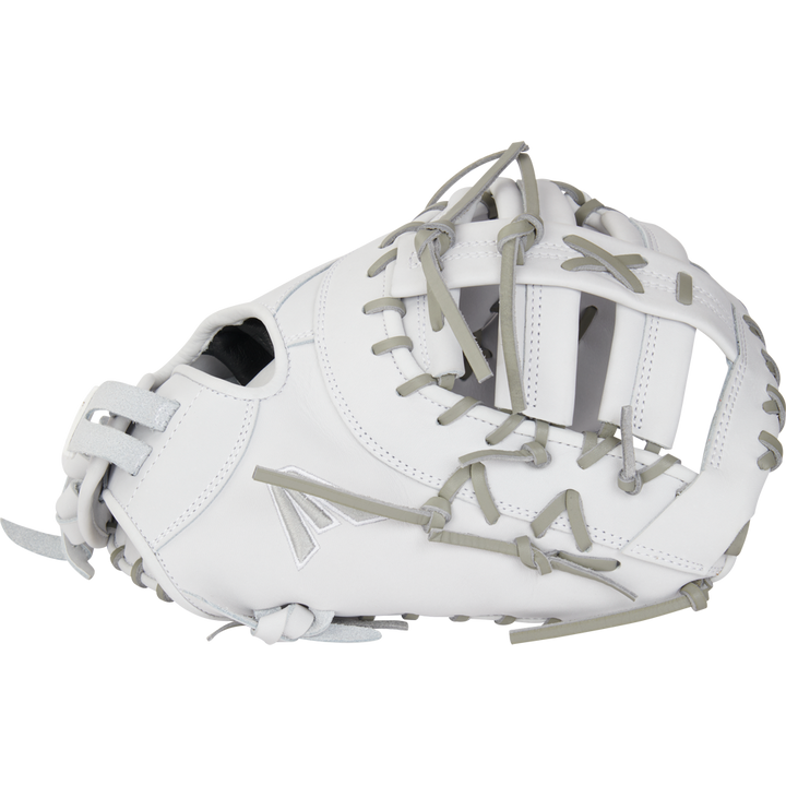 The Easton Professional Collection 13" Fastpitch Softball First Base Mitt (EPCFP13-10W) is a white glove crafted for quality and comfort by Easton.