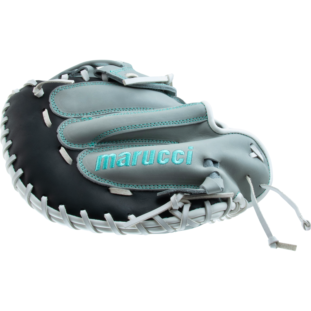 A Marucci Palmetto 240C2 34" Fastpitch Catcher's Mitt (MFG3PL240C2FP-GY) from Marucci is shown on a clean white background.