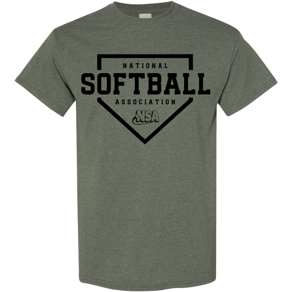 National Softball Association NSA Home Plate Short Sleeve Shirt