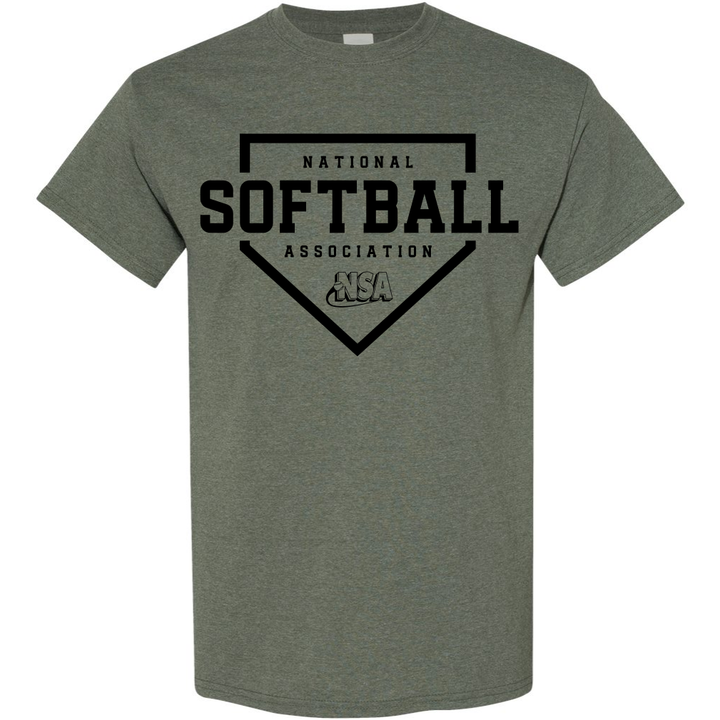 National Softball Association NSA Home Plate Short Sleeve Shirt