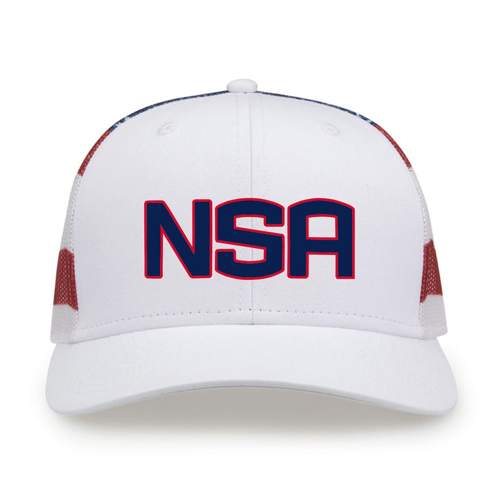 NSA Classic Series USA Flag Snapback Hat: GB452US