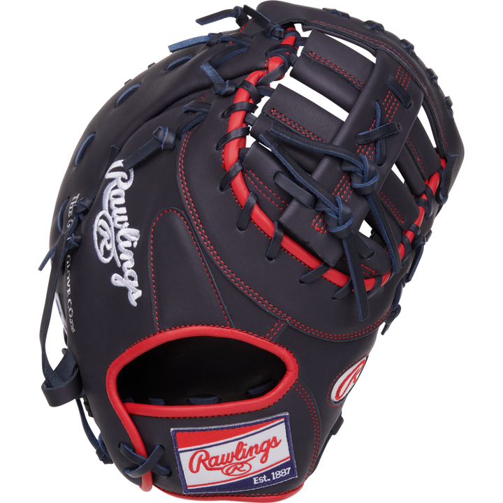 A Rawlings NXT 12.25" Baseball First Base Mitt (NXTDCTU-10N) from Rawlings is shown on a white background.