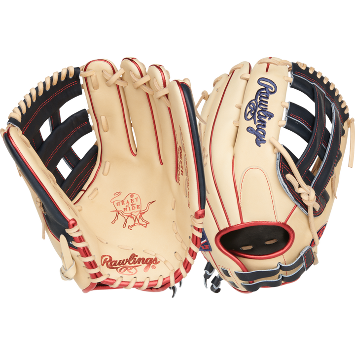 The Rawlings Heart of the Hide 12.75" Fastpitch Glove (PRO1275SB-6CN) is shown on a white background.