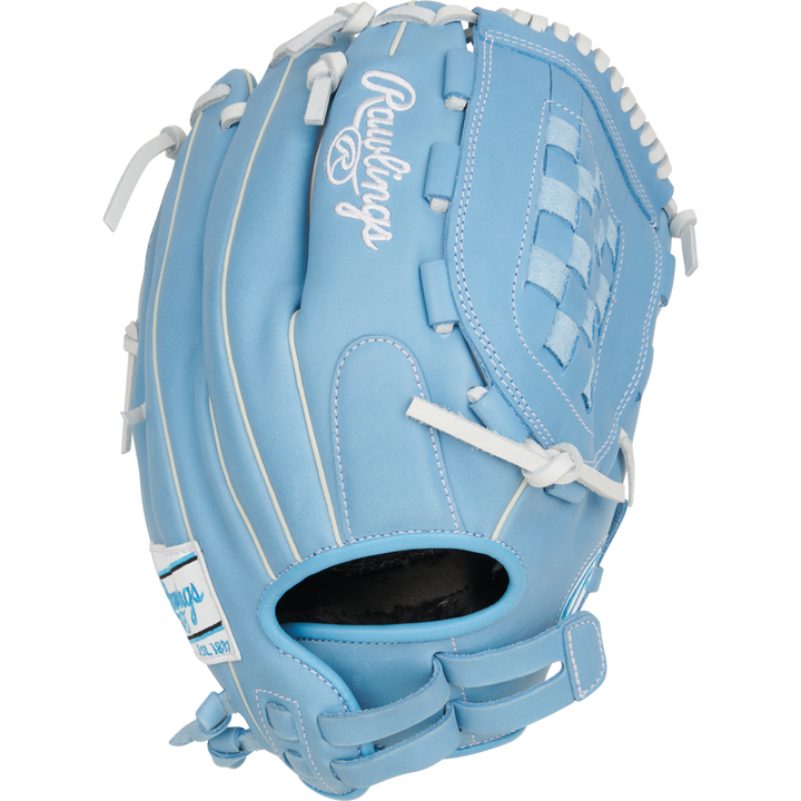 The Rawlings R9 12.5" Fastpitch Glove (R9SB125-3CB) features full-grain leather construction and delivers dependable performance as a versatile utility glove.