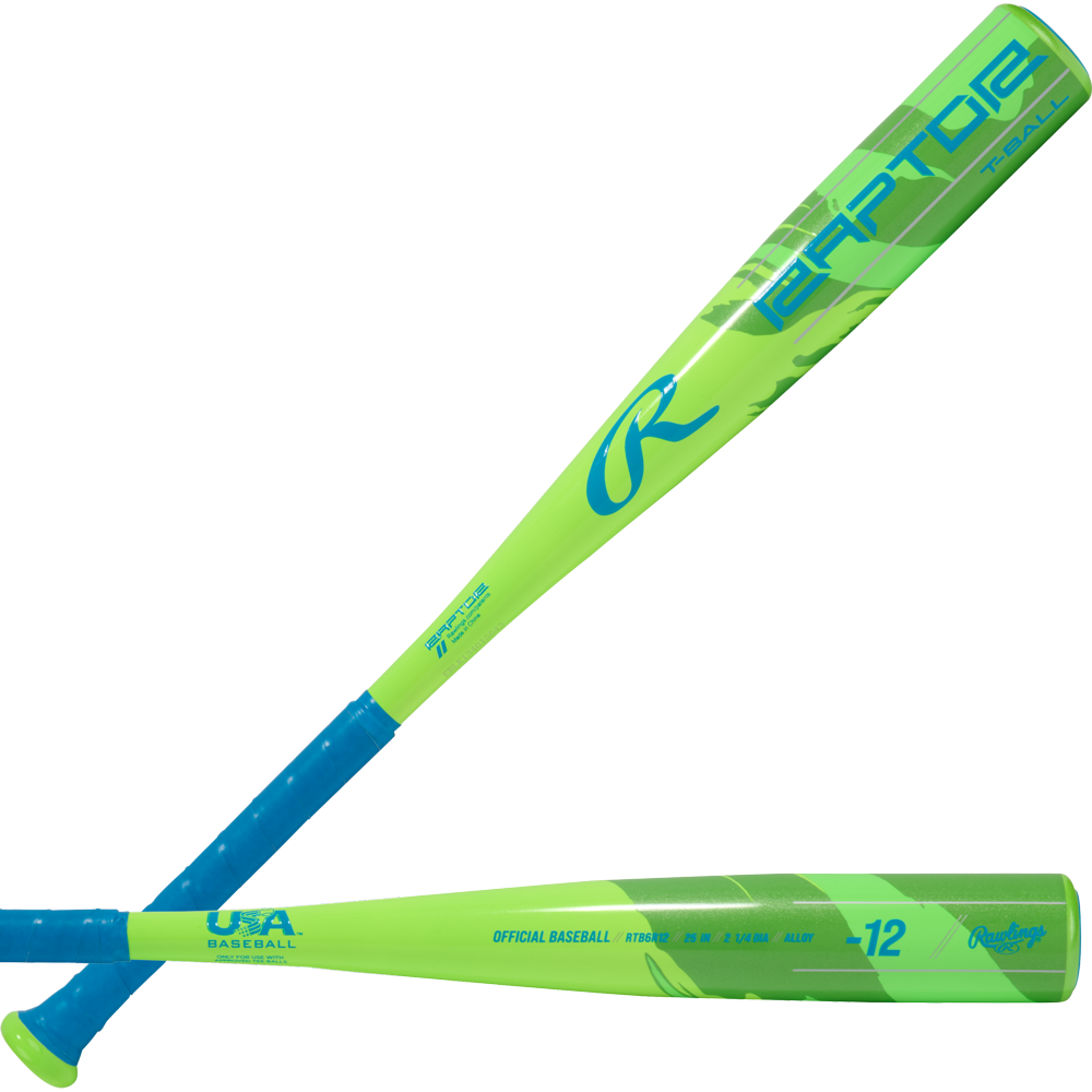 2026 Rawlings Raptor (-12) 2 1/4" USA T-Ball Baseball Bat: RTB6R12