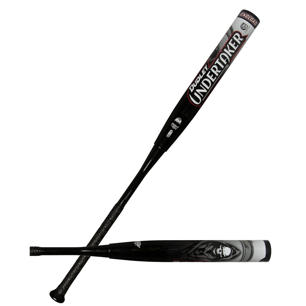 The 2025 Dudley Undertaker 12" Endloaded NSA USSSA Slowpitch Softball Bat (UNDERE) delivers powerful, endloaded swings and is approved by USSSA and NSA.