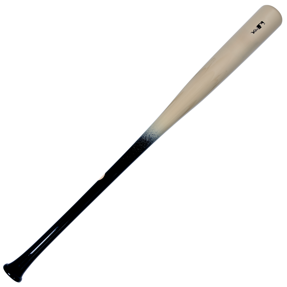 Victus TATIS23 Fernando Tatis Pro Reserve Birch Wood Bat with a natural-colored barrel and a black handle that transitions with a speckled pattern.