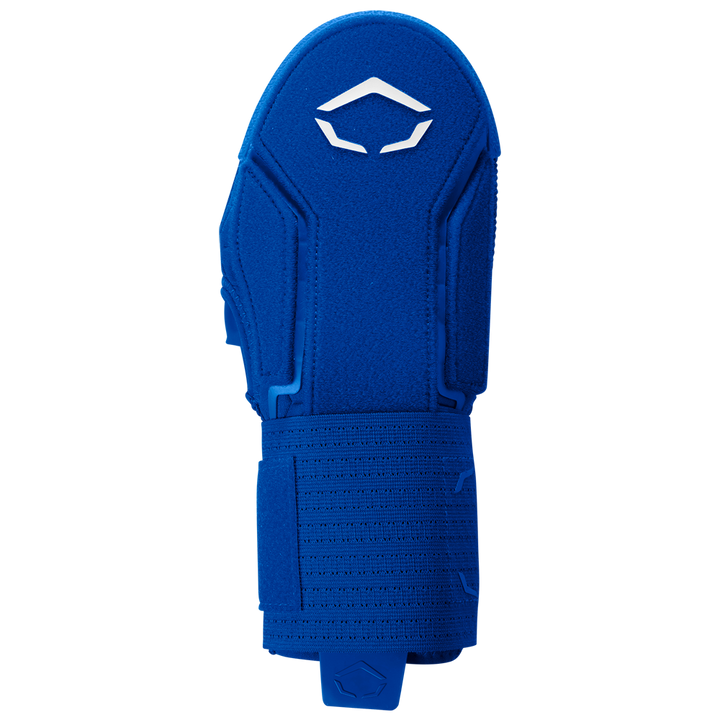 The EvoShield Sliding Mitt 2.0 (WB57537) is a blue sliding mitt with a white logo by EvoShield, offering hand protection during slides.
