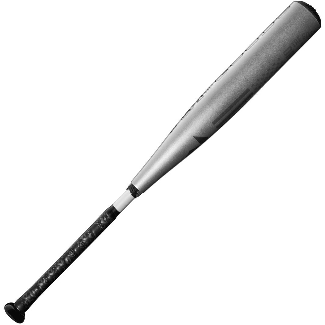 A used 2024 DeMarini The Goods (-8) USSSA baseball bat, featuring a black grip and silver X14 Alloy Barrel, is shown on a white background.