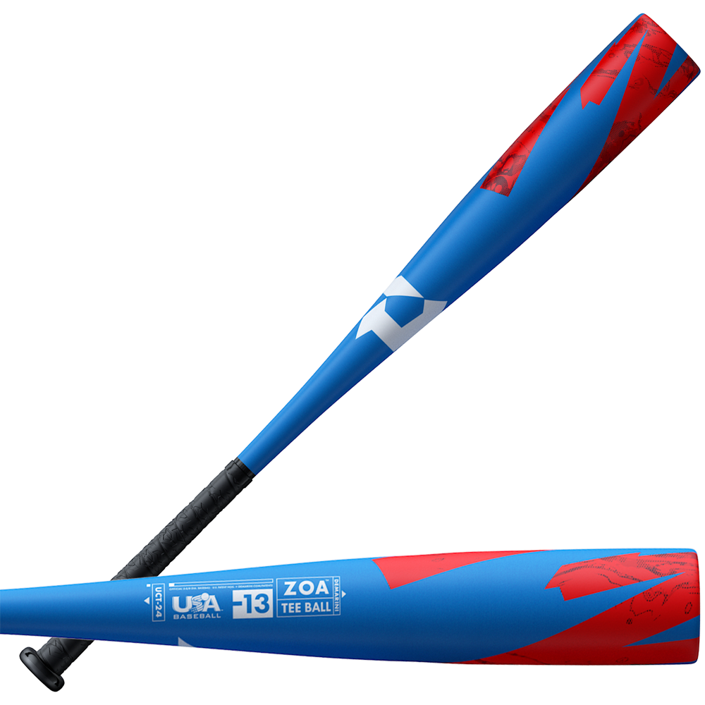 The 2024 DeMarini ZOA (-13) 2 5/8" USA T-Ball Baseball Bat (WBD2480010) is a lightweight bat ideal for young players.