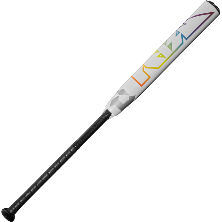 The 2025 DeMarini Prism+ (-10) Fastpitch Softball Bat (WBD2548010) features a vibrant design and balanced swing weight, ideal for fastpitch players seeking performance and style.