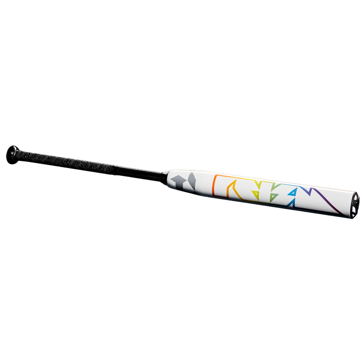 The 2025 DeMarini Prism+ (-10) Fastpitch Softball Bat (WBD2548010) features a unique design and balanced swing weight for enhanced performance.