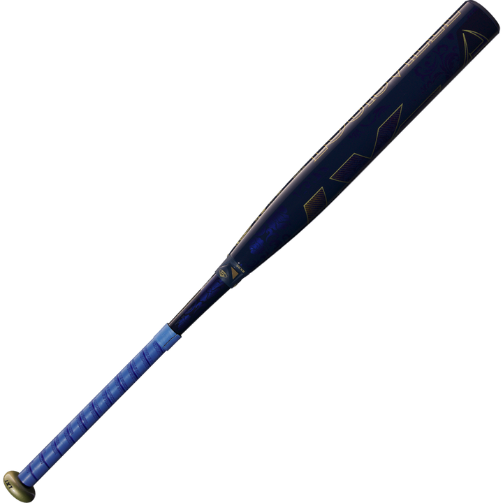 A blue and black Louisville Slugger LXT (-11) Fastpitch Softball Bat (WBL2993010) with a wrapped blue grip and gold knob, shown on a plain white background.