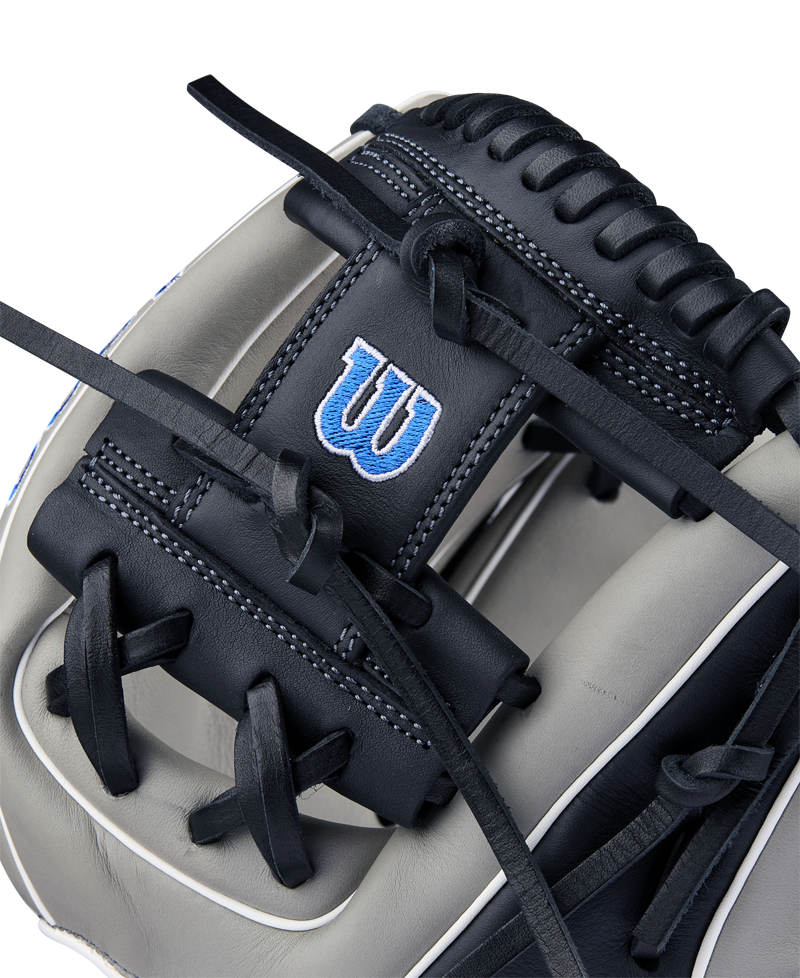 The Wilson A900 PF1125 11.25" Baseball Glove (WBW1025691125) features the Pedroia Fit, offering young players comfort and control on the infield.