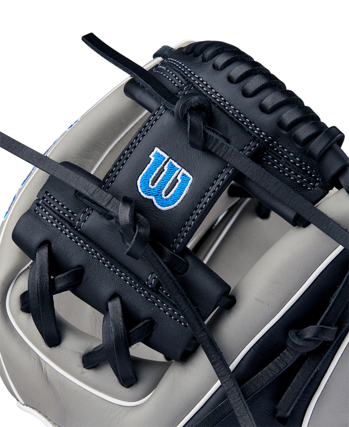 The Wilson A900 PF1125 11.25" Baseball Glove (WBW1025691125) features the Pedroia Fit, offering young players comfort and control on the infield.