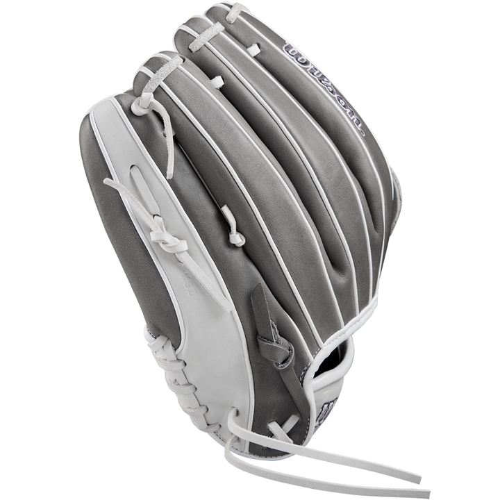 The Wilson A1000 IF12 12" Fastpitch Glove: WBW10259112, a full grain leather infield glove from Wilson, is shown on a white background.
