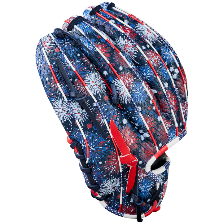 The Wilson A2000 1975SS 11.75" Baseball Glove (GOTM July 2025) blends vibrant style and Pro Stock leather for top performance on the field.