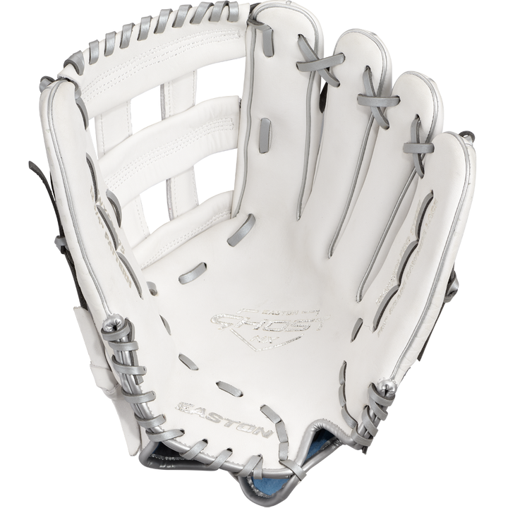 An Easton Ghost NX 12.75" Fastpitch Softball Glove (GNXFP1275) rests on a white background.