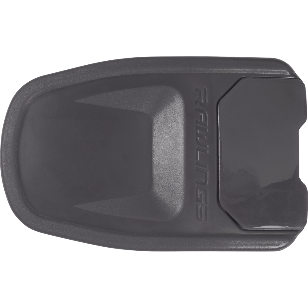 Pair your Rawlings R16 Reverse Batting Helmet Extension (Jaw Guard) with a stylish black Rawlings umpire ball bag holder, featuring an embossed logo and contoured design for a professional look.
