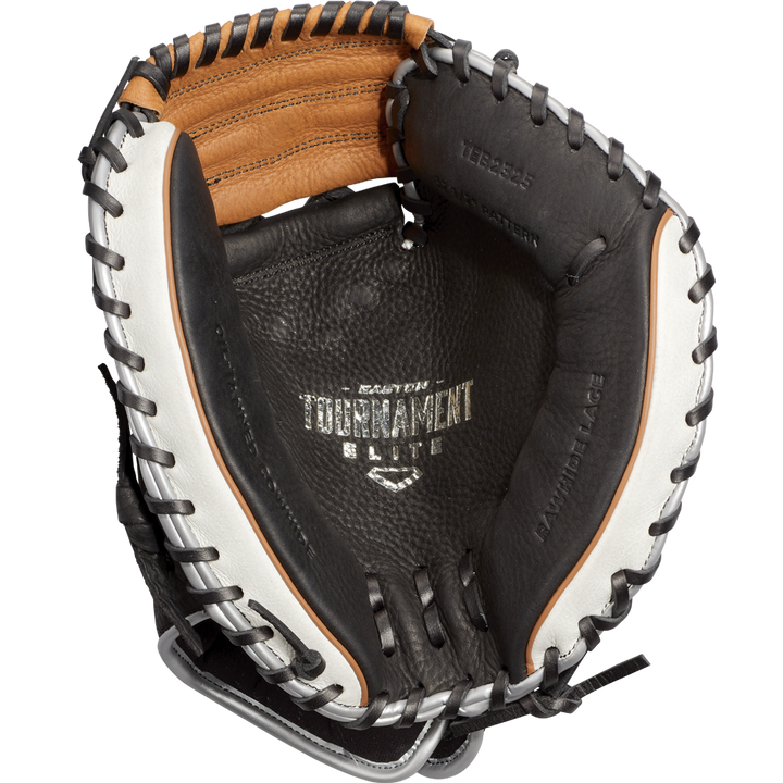 The Easton Tournament Elite 32.5" Baseball Catcher's Mitt (TEB2325) by Easton is displayed on a white background.