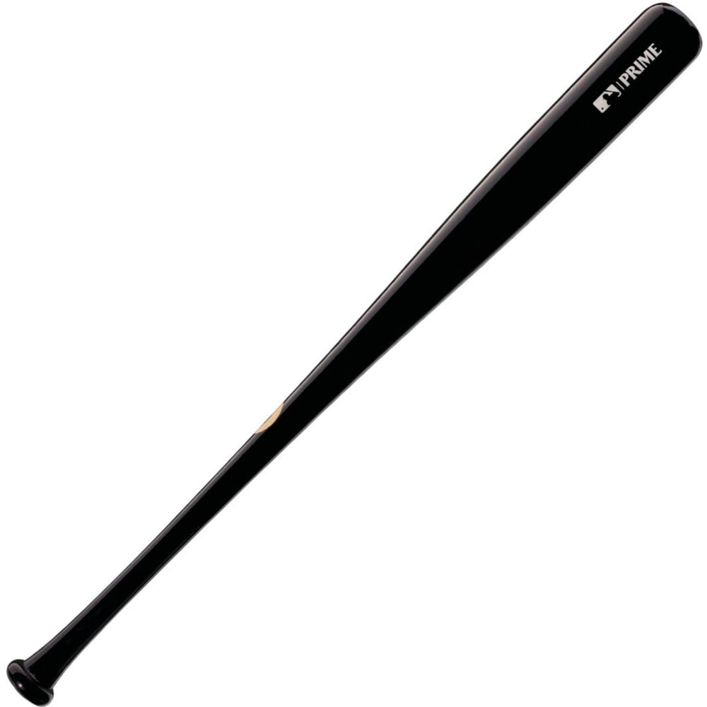 A black Louisville Slugger MLB Prime Maple DJ2 Captain Wood Baseball Bat (WBL2683010), inspired by the bat used by Derek Jeter.