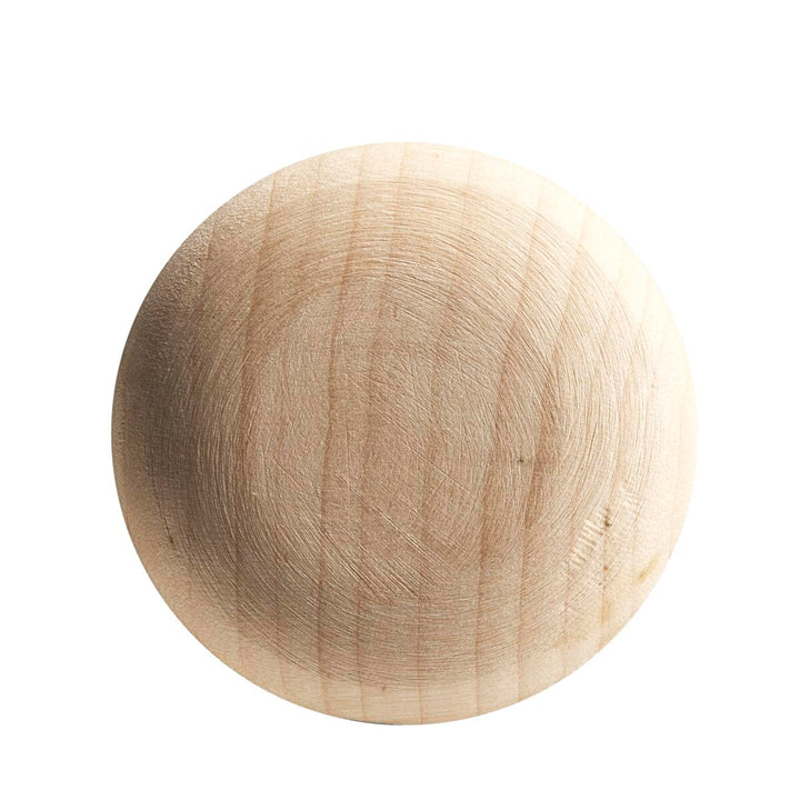 A round, smooth, light-colored wooden disc with visible grain patterns, reminiscent of the premium wood used in the Louisville Slugger Fungo K100 36" Wood Training Bat (WBL271101036), viewed from above against a white background.