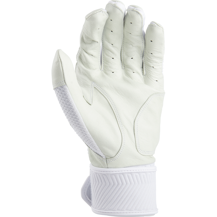The Rawlings Workhorse Adult Batting Gloves with Compression Strap (WHC2BG), featuring an Oiltac leather palm, are shown against a white background.