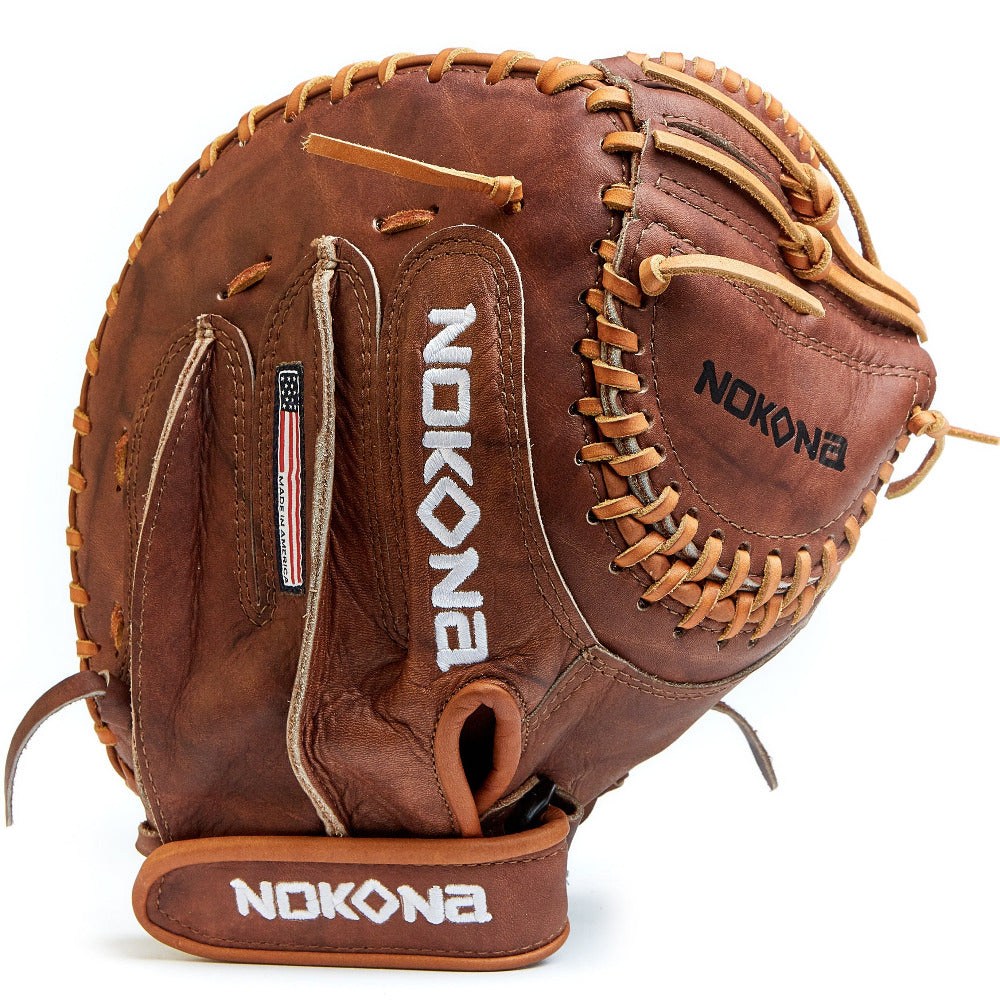 Nokona Walnut 32.5" Fastpitch Catcher's Mitt: W-V3250