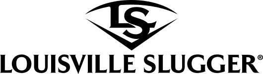 Louisville Slugger logo with a stylized LS inside a diamond shape above the text Louisville Slugger in bold, uppercase letters.