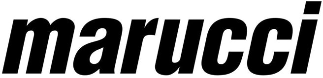 The image shows the word marucci in bold, black, italicized lowercase letters on a white background.