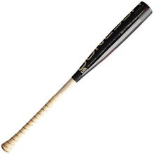 The 2025 Warstic Bonesaber Hybrid Black Cobra (-5) USA Baseball Bat features a black and beige metal build, wrapped handle, Katana2X Alloy Barrel, UA branding, and is displayed on a white background.