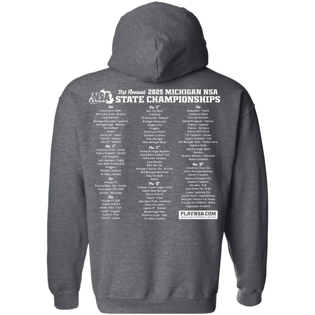 2025 NSA Michigan State Championships Fastpitch Tournament Shirt & Hoodie
