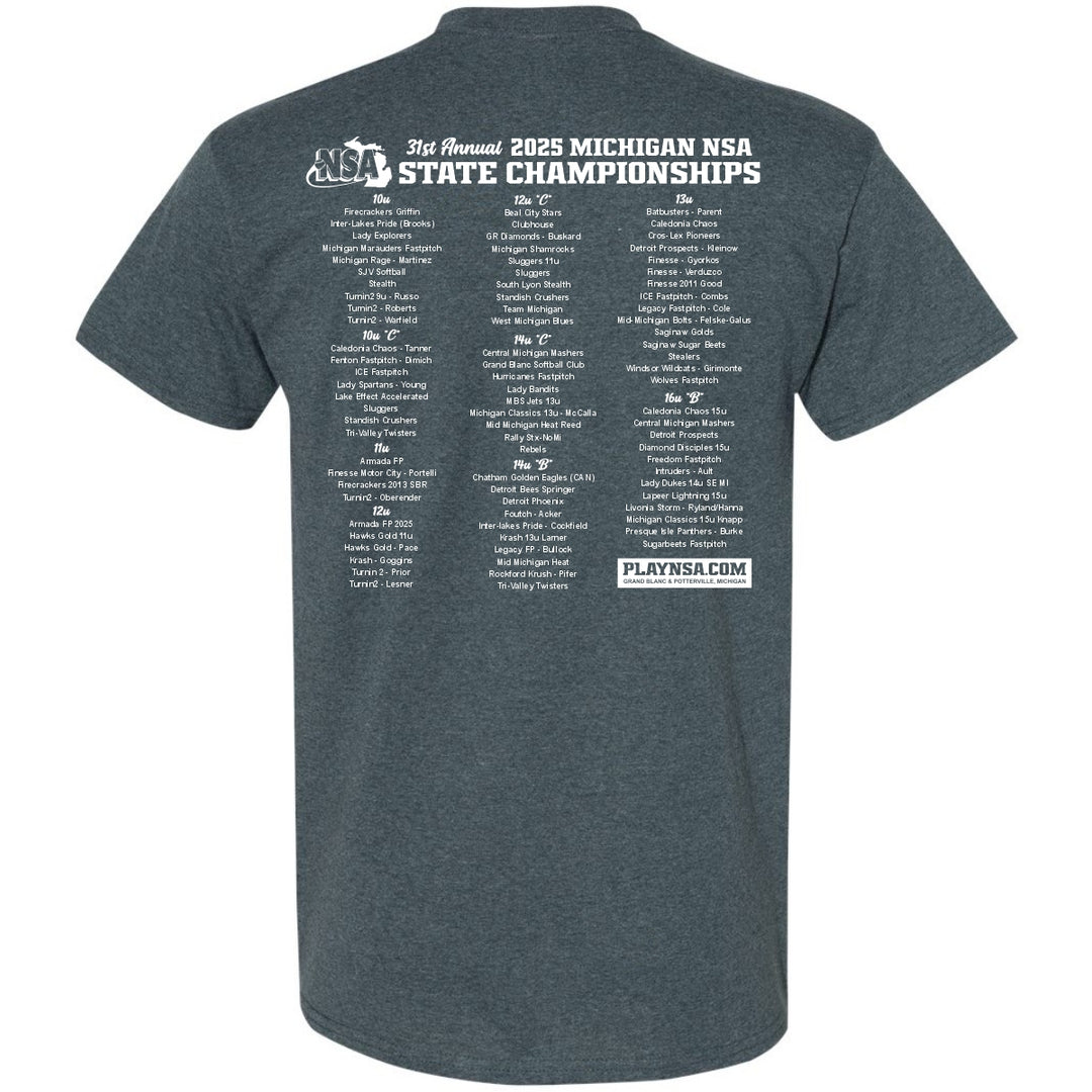 2025 NSA Michigan State Championships Fastpitch Tournament Shirt & Hoodie