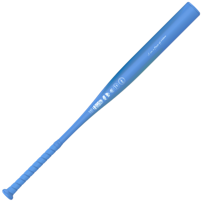 Blue 2027 Easton Ghost Unlimited Wild (-11) Fastpitch Softball Bat: EFP6GUW11 with a wrapped handle and the text I am a Force of Nature printed on the barrel.