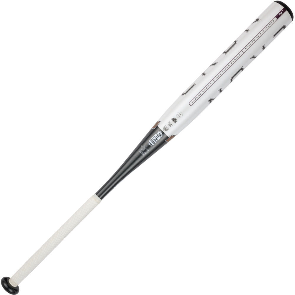 The 2024 Mizuno F24 CRBN1 (-10) Fastpitch Softball Bat features a massive sweet spot, temperature gauge, and anti-shock construction for top performance.