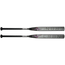 Two 2024 Mizuno F24 CRBN2 (-10) fastpitch softball bats (model 340669) with black handles appear side by side, the Mizuno brand and model name boldly displayed on the gray barrels. These 2-piece bats deliver top style and performance.