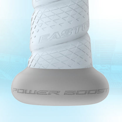 A close-up highlights the sleek design of the 2025 Easton Ghost Unlimited (-11) Fastpitch Softball Bat: EFP5GHUL11 (DEMO) by Easton.