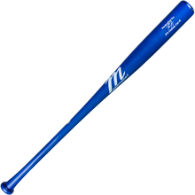 The Marucci FREEMAN5 Freddie Freeman Pro Exclusive Maple Wood Bat (MVE4FREEMAN5) is a blue, end-loaded bat with white Marucci branding and logo near the barrel, shown on a white background.