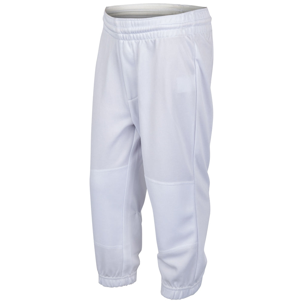 The Champro Youth Cycle Pull Up Baseball Pants (BPPU1) by Champro Sports feature an elastic waistband and ankle cuffs, made from lightweight, abrasion-resistant fabric for comfort and durability. Shown on a plain white background.
