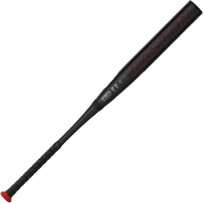 The 2024 Easton Ghost Advanced (-9) Fastpitch Softball Bat (EFP4GHAD9) features a black and red design, textured grip handle, and bold EASTON branding—ideal for players wanting top performance like other elite Easton softball bats.