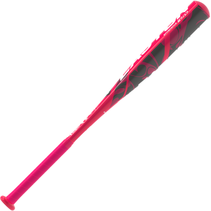 The 2025 Easton Pink Sapphire (-10) Fastpitch Softball Bat (EFP5PSA10) is a pink and black youth bat designed for fastpitch players.