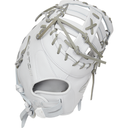 An Easton Professional Collection 13" Fastpitch Softball First Base Mitt (EPCFP13-10W) by Easton is displayed against a white background.