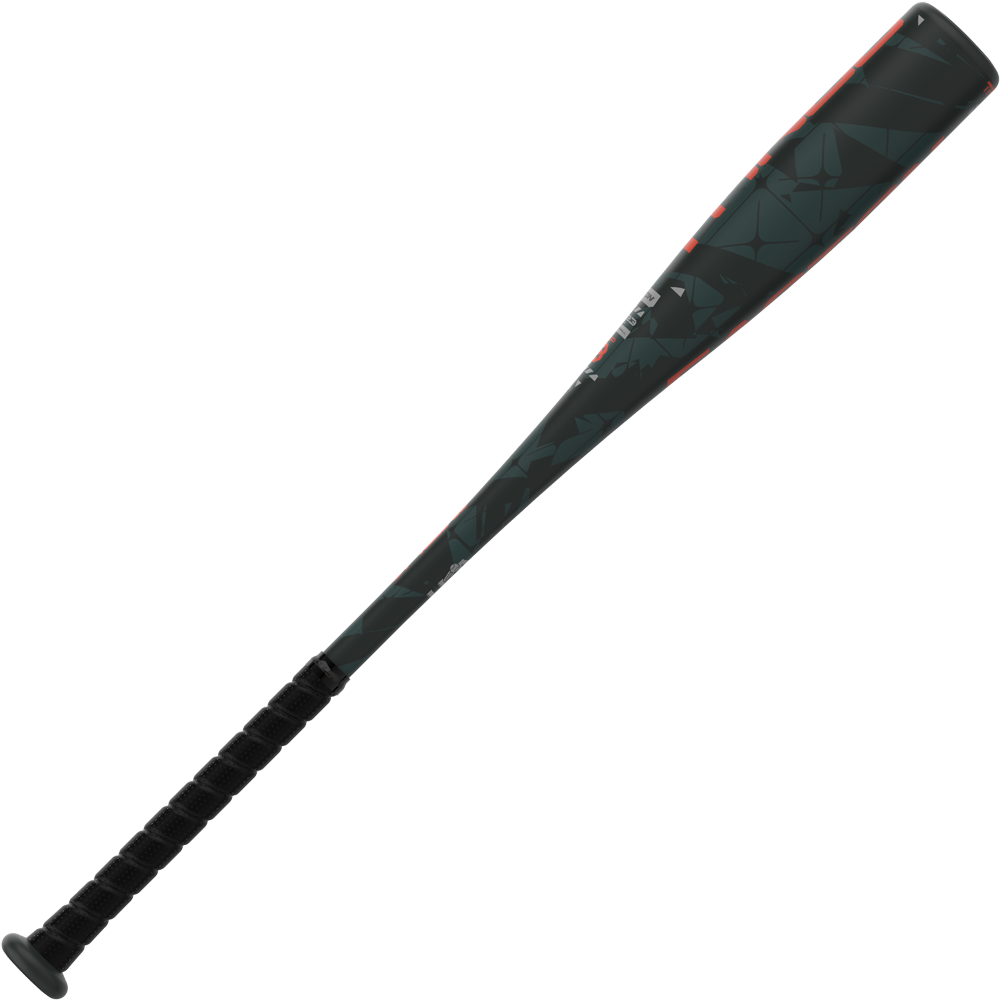 The 2025 Easton Tango (-8) 2 5/8" USA Baseball Bat (EUS5TNG8) in black and dark gray features a textured grip and subtle geometric barrel pattern, shown against a plain white background.