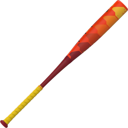 The 2025 Easton Hype Fire (-5) USSSA Baseball Bat (EUT5HYP5) features advanced Thermo-Composite technology and a yellow handle for superior performance.