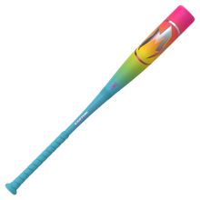 The 2026 Easton Hype Fire (-5) 2 3/4" USSSA Baseball Bat (EUT6HYP5) features a blue handle, gradient green-to-yellow barrel, pink top with a lightning bolt, bold EASTON branding, and advanced ThermoComposite technology.