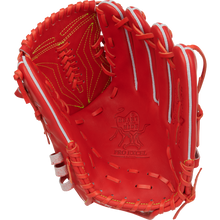The Rawlings Heart of the Hide 11.75" Japan Series Baseball Glove (GR3HEA15MG) is a premium choice for serious players, featuring vibrant red leather and iconic design details from the renowned Rawlings brand.