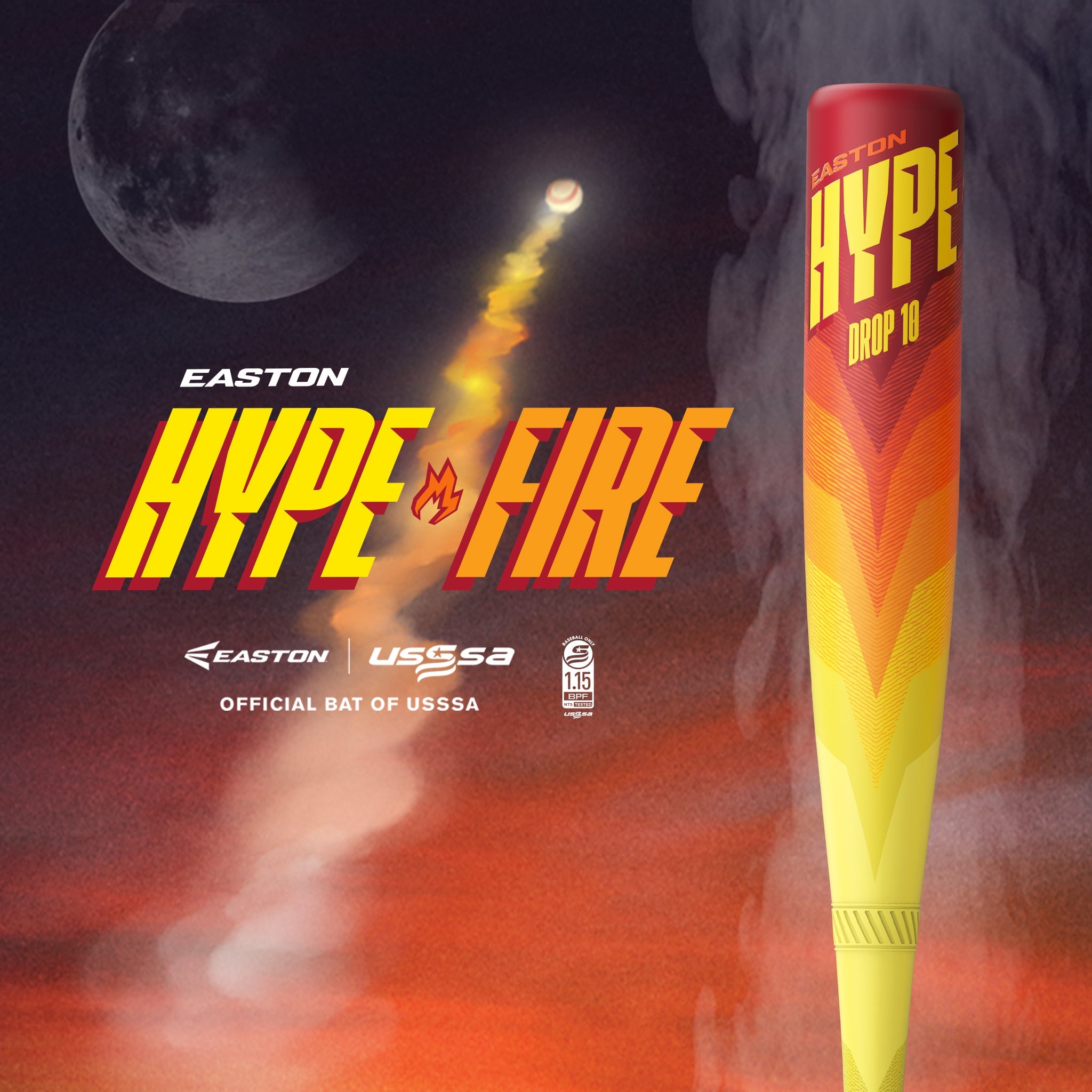2024 Easton Hype Fire 8 (2 3/4") USSSA Baseball Bat EUT4HYP8