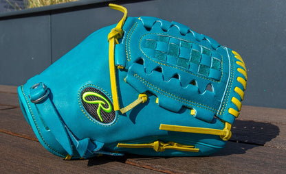 The Rawlings Heart of the Hide 12" Color Sync Baseball Glove (PROR206CFB-11TE) offers standout style and top performance, making it ideal for players who want both quality and flair.